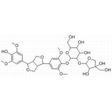 (-)-丁香樹脂酚-4-O-β-D-呋喃芹糖基-(1→2)-β-D-吡喃葡萄糖苷